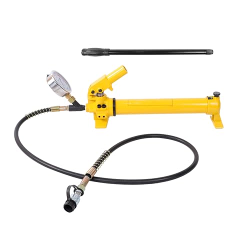 CP-700 High Pressure Portable Hydraulic Lifting Cylinder Jack Pump Hydraulic Hand Pump with Oil Gauge for Manufacturing Industry, Maintenance Industry