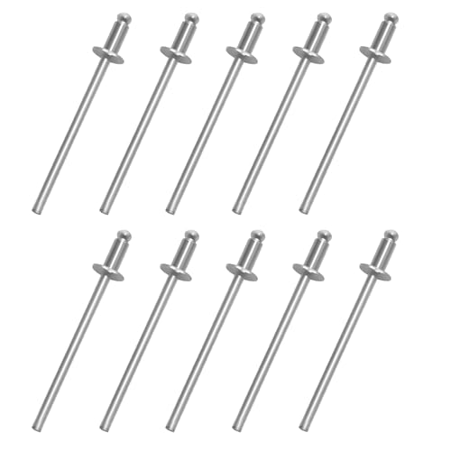 10-Pack Silver Stainless Steel Rosette Rivets for VIN Door Tags