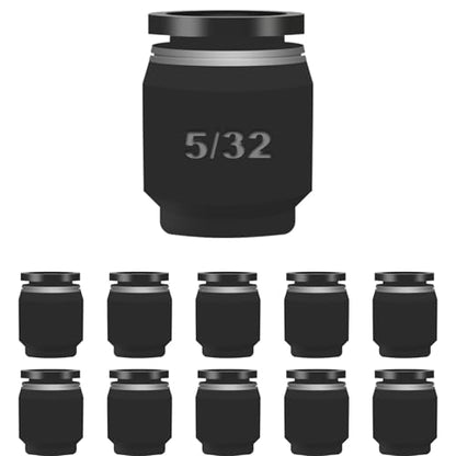 10PCS Pneumatic Cap Style Plug Fitting, Push-to-Connect Air Line Fitting Plug for 5/32 Tube - style: 5/32 OD（10PCS）