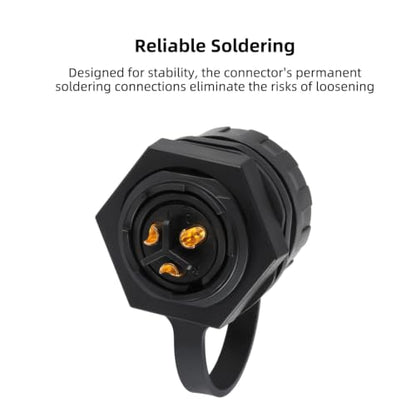 CNLINKO YM-20 3-Pin IP68 Waterproof Circular Connector PBT Plastic Shell - size: 3-Pin