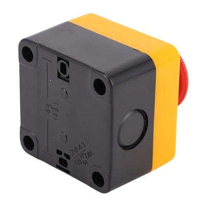 Eujgoov Emergency Stop Push Button Switch Station, ABS Housing Emergency