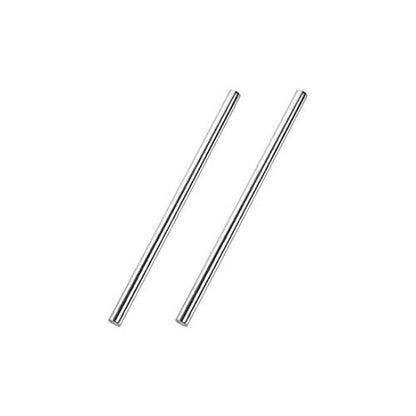 uxcell 5mm x 100mm 304 Stainless Steel Solid Round Rod for DIY Craft - 2pcs - size: 5 mm x 100 mm