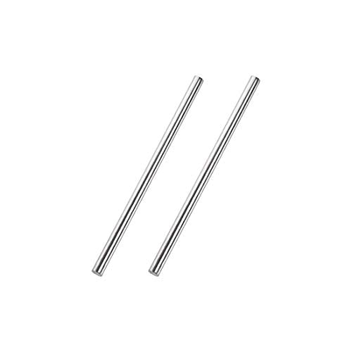 uxcell 5mm x 100mm 304 Stainless Steel Solid Round Rod for DIY Craft - 2pcs - size: 5 mm x 100 mm