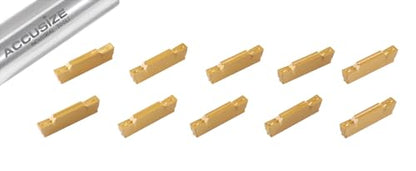 Accusize Industrial Tools Mgmn300 Tin Coated Carbide Inserts, 10 Pcs/Box, 2403-4026x10 - size: MGMN300