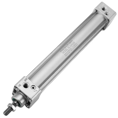 Heschen Tie-Rod Pneumatic Air Cylinder, SC 32-200, 32mm Bore, 200mm Stroke, PT 1/8 Port, Double Acting, Adjustable Cushion, Self-Lubricating Actuator for Industrial & Woodworking - size: 200mm Stroke