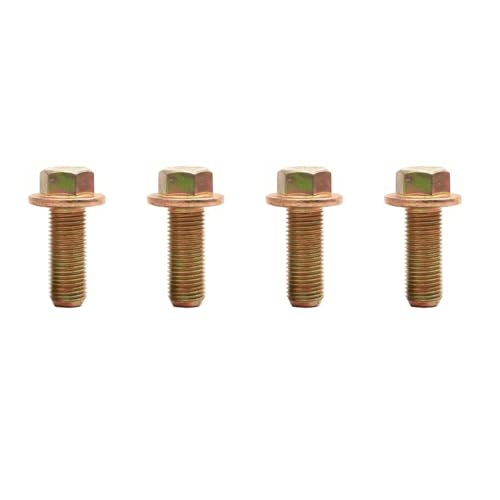 10.9 Grade JIS M12-1.25x30 Hex Flange Bolts - UNF Fine Thread, Full Threaded (4)