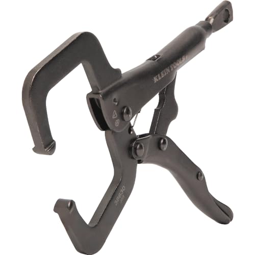 Klein Tools 38630 C-Clamp Locking Pliers with Standard Jaws, Intuitive Thumb Knob, Adjustable Clamp for Home, Shop, Woodworking, 6-Inch - style: 6-In Standard Jaw