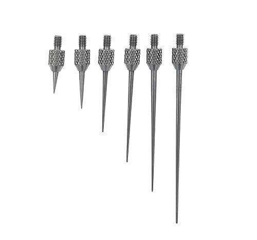 Needle Point Contact Points R0.25 Tip for Dial Digital Indicators Depth Gauge 4-48 Thread (A Set) - style: A SET