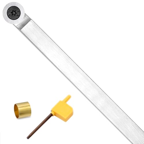 Woodturning Tools Carbide Tipped Lathe Chisel Finisher Tool Bar 10 Inches With Ci0 16mm Round Carbide Insert Cutter for Wood Hobbyist or DIY or Carpenter,Handle not Include