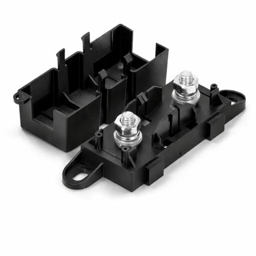 MGI SpeedWare MEGA Fuse Holder – Heavy Duty Bolt-Down Battery Fuse Block for Automotive, Marine, RV & High Current Power Distribution Systems (No Fuse) - size: No Fuse