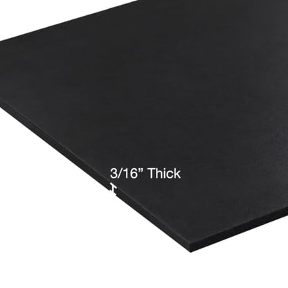 EPDM Rubber Sheet, Black, 60A, 0.187" x 36" x 48" - size: 48 x 36 x 0.187 in.