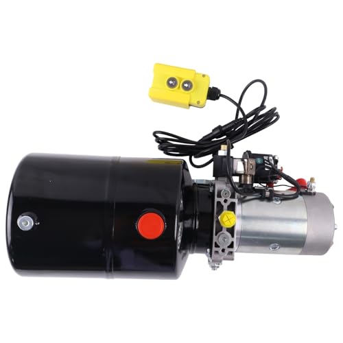 Solarhome 12V DC Single Acting Hydraulic Power Unit Steel Tank 8 Quart