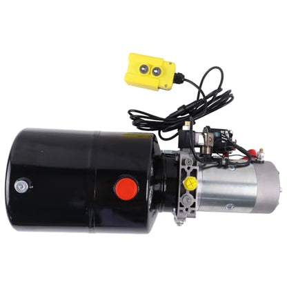 Solarhome 12V DC Single Acting Hydraulic Power Unit Steel Tank 8 Quart