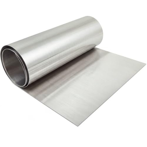 MorningRo 304 Stainless Steel Sheet 48 x 120 Inches, 24 Gauge Heavy Duty Brushed Finish with Protective Film, Food Grade Metal Sheet for Backsplash, Countertops, Wall Panel, Industrial and DIY Project - size: 48 x 120 Inches