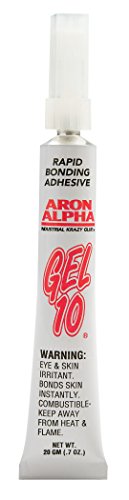 Aron Alpha Industrial Krazy Glue Type Gel 10 (170,000 CPS) Fast Set Instant Adhesive 20 g (0.7 oz) Tube