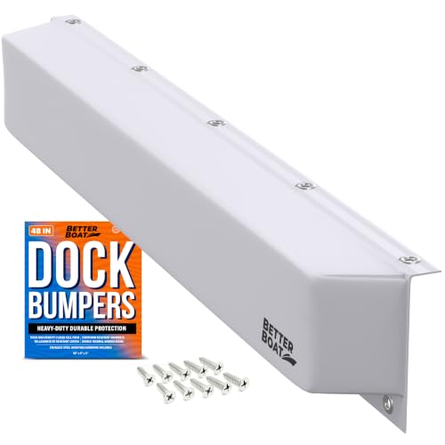 Dock Bumpers, 6x4 Inch High Density Foam Boat Dock Bumper Guards, Piling - style: 48"