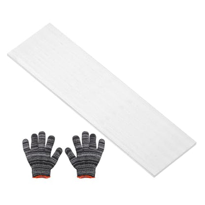 uxcell Square Aluminum Flat Bar with Gloves 0.12"x4"x10"/3x100x254mm - size: 0.12" x 4" x 10"/3 x 100 x 254mm