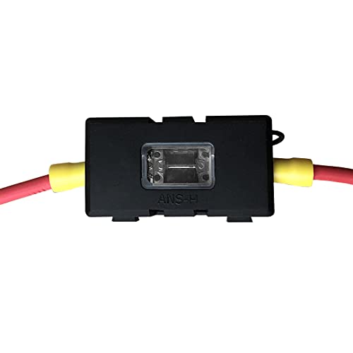 MGI SpeedWare Mini-ANL/MIDI Inline Fuse Holder with Cover and Bolt-Down Studs (125A Fuse) - size: 125A Fuse