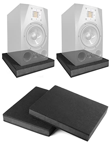 for 5''- 8'' Studio Monitor Speaker Noise Isolation Pads 3-Layer Acoustic Stand Riser Foam Subwoofer Isolation Pad Audio Vibration Platform Stabilizer - size: Medium - for 5-8 inches