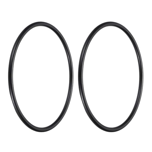 uxcell 2Pcs AS-436 Nitrile Rubber O-Rings 5-7/8" ID 6-3/8" OD 1/4" W Black - size: 5-7/8" ID 6-3/8" OD 1/4" Width