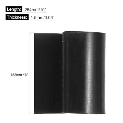 MECCANIXITY Rubber Sheet 1/16"x6"x10" Anti-Slip Neoprene Rubber - size: 1/16" x 6" x 10"