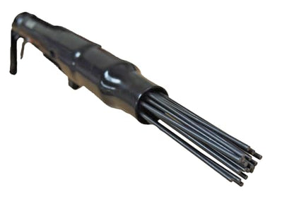 SLAIR 18" Pneumatic Needle Scaler - 5000 BPM with 19 Heat-Treated Needles, Removes Paint, Rust & Welding Slag - Adjustable Bayonet Lock, 1/4" NPT Air Inlet (Includes Oil Can & Connector, Model XX558)