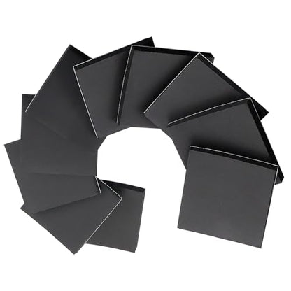 DGSL 10 Pcs Foam Sheets Self Adhesive, 1/2 in Thick X 4 in X 4 in Closed Cell Foam Pad Neoprene Rubber Sheets Non-Slip Insulation Pads Vibration for Furniture Crafts Cars - size: 4" x 4" x 1/2"