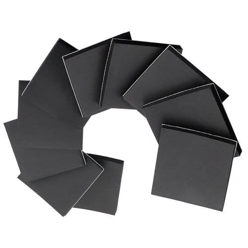 DGSL 10 Pcs Foam Sheets Self Adhesive, 1/2 in Thick X 4 in X 4 in Closed Cell Foam Pad Neoprene Rubber Sheets Non-Slip Insulation Pads Vibration for Furniture Crafts Cars - size: 4" x 4" x 1/2"