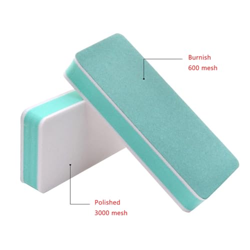 10 Pack Jewelry Buffer Blocks Silver Buffing Polishing Blocks Silver Ring Shiny Block Double-Sided Sanding Sticks for Boho Wooden Bead Bracelets Natural Stone Necklace Healing Crystal Bracelets