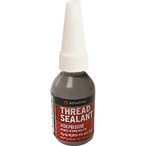 Apache 99000155 High Pressure Hydraulic Thread Sealant, 3.25" Height, 1.25" Length, 1.25" Width, 10 mL