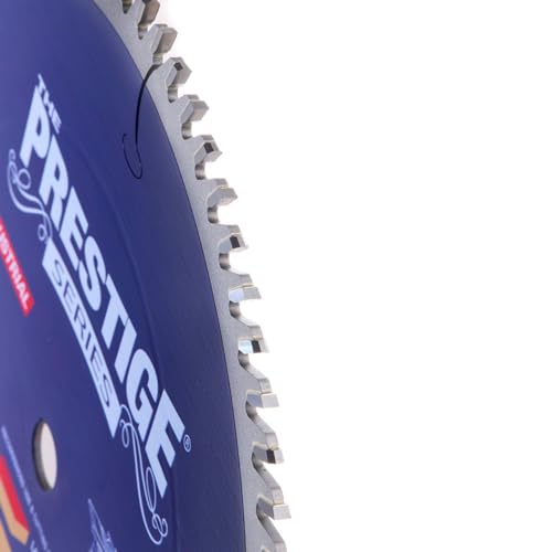 Amana Tool 610801C Carbide Tipped Prestige Fine Cut-Off and Crosscut 10 Inch D x 80T TCG, 10 Deg, 5/8 Bore Circular Saw Blade - size: 10" Dia x 80T Tcg