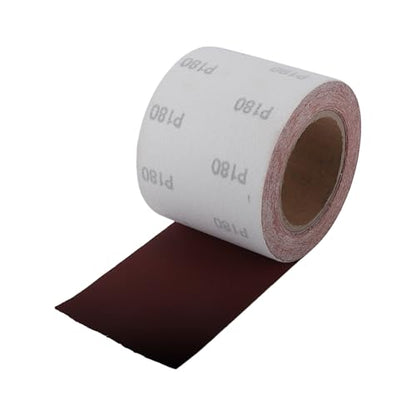 180 Grit Sandpaper Roll 4 Inch x 32.8 Feet Sandpaper Aluminum Oxide Emery Cloth Roll Sanding Paper for Wood Sanding Automotive Polishing Metal Sanding - size: 180 Grit