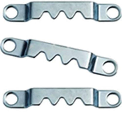 20 Pack - Sawtooth Hanger Zinc Plated Steel Pack of 40 with Screws - Pro Quality
