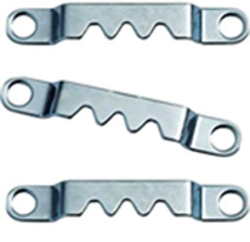 20 Pack - Sawtooth Hanger Zinc Plated Steel Pack of 40 with Screws - Pro Quality