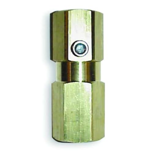 Control Devices Brass Check Valve, Poppet Type, 3/8" NPT Female