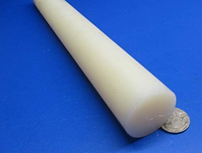 Natural Nylon 6/6 Extruded Round Rod 1.375" (1-3/8") x 4 Ft Length 1 pc