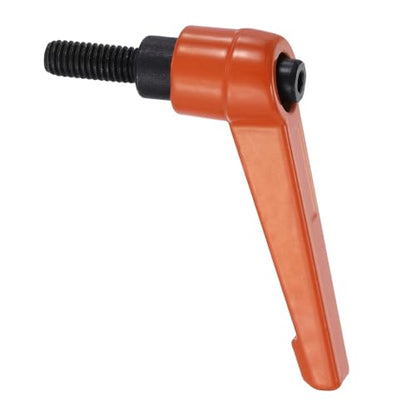 uxcell Clamping Lever Handles for Lathe, M6x16mm Male Thread Orange - size: M6x16mm