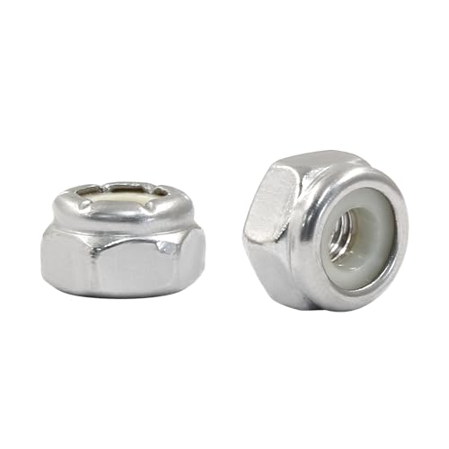 Litoexpe 50 Pcs #10-32 Nylon Insert Hex Lock Nuts