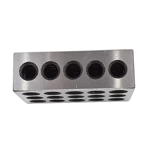 1 x 2 x 3 Inch Blocks Matched Pair 23 Holes Hardened Steel HRC 57-62 123 Precision Machinist Set Up Blocks