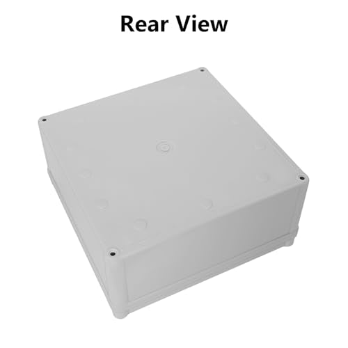 LeMotech Junction Box IP67 Waterproof Dustproof ABS Plastic Project Box for Electrical Outdoor Enclosure Gray 7.9 x 7.9 x 3.7 inch (200 x 200 x 95 mm) - size: 7.9" x 7.9" x 3.7" (1pc)