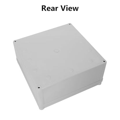 LeMotech Junction Box IP67 Waterproof Dustproof ABS Plastic Project Box for Electrical Outdoor Enclosure Gray 7.9 x 7.9 x 3.7 inch (200 x 200 x 95 mm) - size: 7.9" x 7.9" x 3.7" (1pc)
