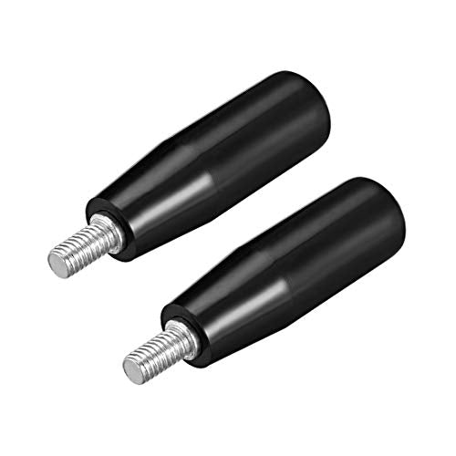 uxcell 2pcs Revolving Handwheel Machine Handle M6x50mm Male Threaded Stem - size: M6 x 50mm