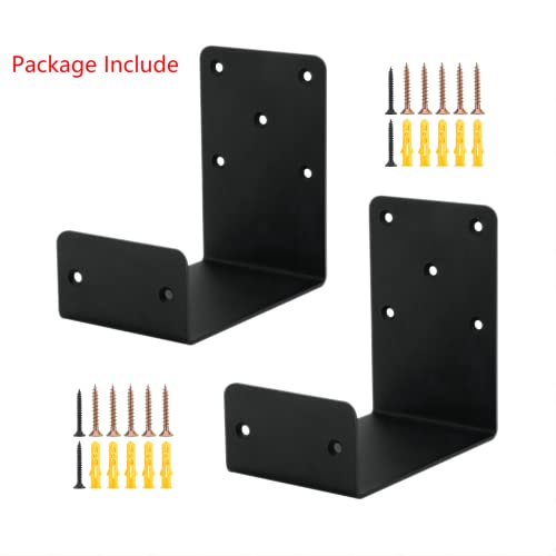 Heavy Duty Mantel Brackets，Floating Shelf Fireplace Bracket，U-Shaped Beam-Style Mantel Support(2 Packs). (6x6x4) - size: 6x6x4"