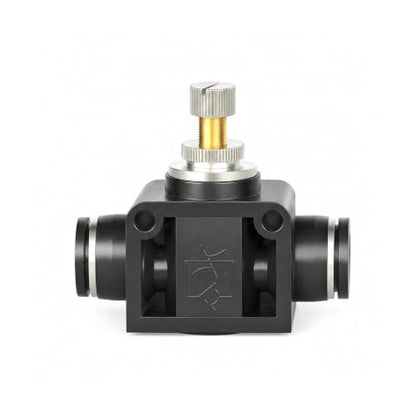 TAILONZ 4mm OD SCF-4 Air Flow Control Valve Push-to-Connect Fitting 1PCS - size: 4mm/Black/1PCS