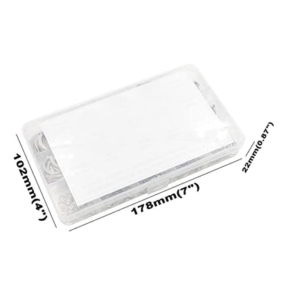 380PCS 4-28mm 304 SS External Retaining Rings Shaft C-Clips Kit