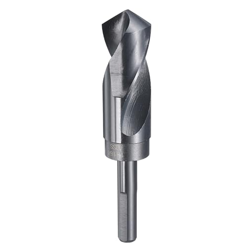 HARFINGTON 1-11/64" Drill Bit 1/2" Reduced Shank 3-Flat 4241 HSS 118° - size: 1-11/64" with 1/2" Shank