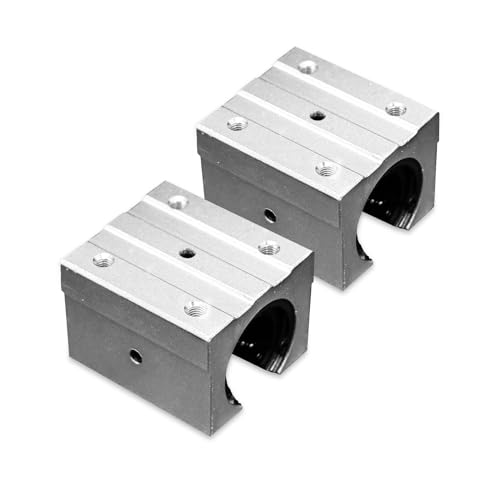 2pcs SBR30UU Aluminum Block 30mm Linear Motion Ball Bearing Slide Block Match for SBR30 30mm Linear Guide Rail - size: SBR30UU-2PSC