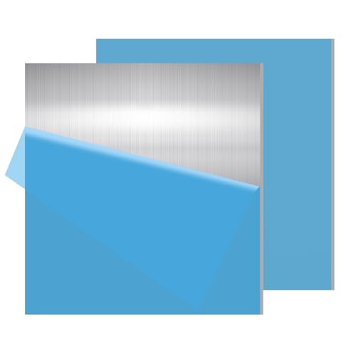 2PCS 6061 Aluminum Sheet Metal 1/4" x 8" x 10", Aluminum Plates Covered with Protective Film, Heat Treatable Aluminum Flat Bar for DIY Craft, Industry - size: 1/4", style: 8" × 10", 2Pcs