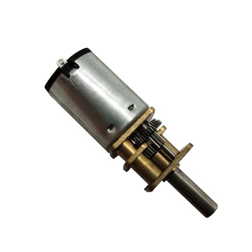 BRINGSMART 2pcs N20 Micro Motor Electric 12mm Gearbox 12V 300rpm D Shaft - size: 12V 300rpm