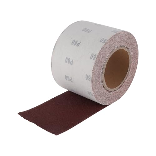 60 Grit Sandpaper Roll 4 Inch x 32.8 Feet Sandpaper Aluminum Oxide Emery Cloth Roll Sanding Paper for Wood Sanding Automotive Polishing Metal Sanding - size: 60 Grit
